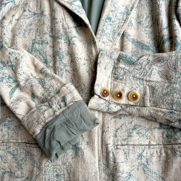 We the Free x Free People Oversized Beckett Blazer in Sage Size XS - Picture 3 of 5